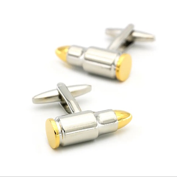$7 BULLET CUFFLINKS. NEW. $7 IF BUNDLED - Picture 7 of 7